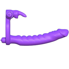 FANTASY C-RINGZ - SILICONE DOUBLE VIBRATOR RABBIT - 53Xshop