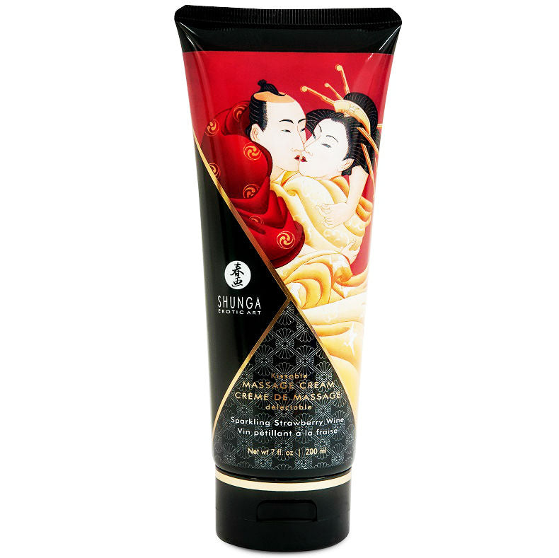 SHUNGA - STRAWBERRY AND CAVA MASSAGE CREAM 200 ML - 53Xshop