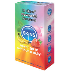 SKINS - CONDOM FLAVOURS 12 PACK - 53Xshop