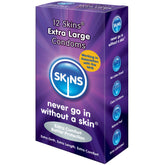 SKINS - CONDOM EXTRA LARGE 12 PACK - 53Xshop