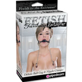 FETISH FANTASY EXTREME - DELUXE BALL GAG AND NIPPLE CLAMPS - 53Xshop
