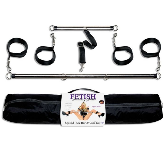 FETISH FANTASY SERIES - SERIES SPREAD EM BAR AND CUFF SET - 53Xshop