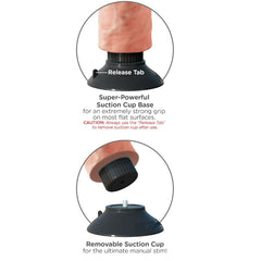 KING COCK - 23 CM VIBRATING COCK FLESH - 53Xshop