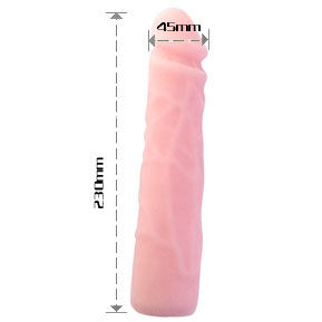 BAILE - REALISTIC SKIN TOUCH SILICONE DILDO 23 CM - 53Xshop