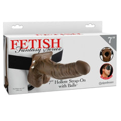 FETISH FANTASY SERIES - SERIES 7 HOLLOW STRAP-ON WITH BALLS - 53Xshop