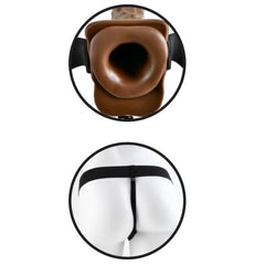 FETISH FANTASY SERIES - SERIES 7 HOLLOW STRAP-ON WITH BALLS - 53Xshop