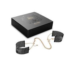 BIJOUX - DÉSIR MÉTALLIQUE BLACK METAL MESH HANDCUFFS - 53Xshop