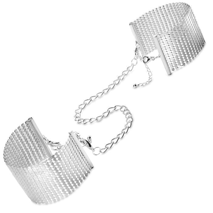 BIJOUX - DÉSIR MÉTALLIQUE SILVER METALLIC HANDCUFFS - 53Xshop
