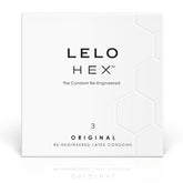 LELO - HEX CONDOM BOX 3 UNITS - 53Xshop