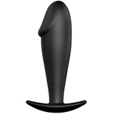 PRETTY LOVE - ANAL PLUG SILICONE PENIS FORM BLACK - 53Xshop