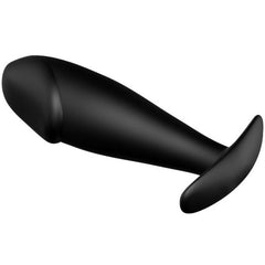 PRETTY LOVE - ANAL PLUG SILICONE PENIS FORM BLACK - 53Xshop