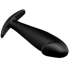 PRETTY LOVE - ANAL PLUG SILICONE PENIS FORM BLACK - 53Xshop