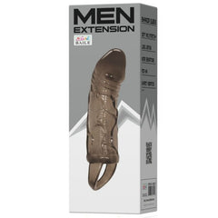 BAILE - PENIS EXTENDER COVER WITH STRAP FOR TESTICLES BLACK 13.5 CM - 53Xshop