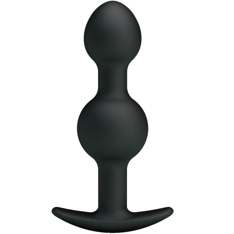 PRETTY LOVE - SPECIAL STIMULATION SILICONE ANAL BALLS 10.3 CM BLACK - 53Xshop