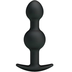 PRETTY LOVE - SPECIAL STIMULATION SILICONE ANAL BALLS 10.3 CM BLACK - 53Xshop