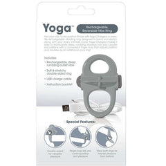 SCREAMING O - RECHARGEABLE VIBRATING RING YOGA GRAY - 53Xshop
