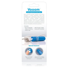 SCREAMING O - RECHARGEABLE VIBRATING BULLET VOOOM BLUE - 53Xshop
