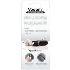 SCREAMING O - RECHARGEABLE VIBRATING BULLET VOOOM BLACK - 53Xshop