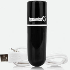 SCREAMING O - RECHARGEABLE VIBRATING BULLET VOOOM BLACK - 53Xshop