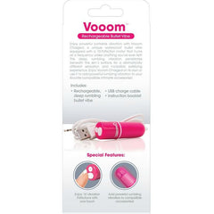 SCREAMING O - RECHARGEABLE VIBRATING BULLET VOOOM PINK - 53Xshop