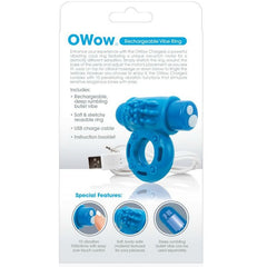 SCREAMING O - RING VIBRATOWOW RECHARGEABLE BLUE - 53Xshop