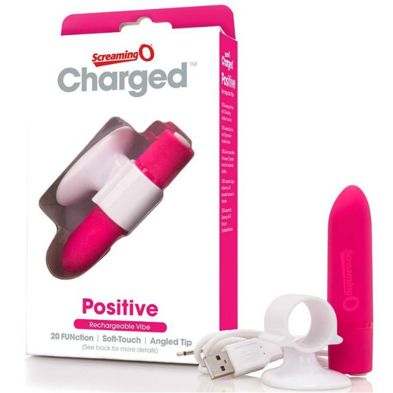 SCREAMING O - RECHARGEABLE MASSAGE POSITIVE PINK - 53Xshop
