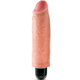 KING COCK - 15.24 CM VIBRATING STIFFY FLESH - 53Xshop