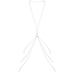 BIJOUX - MAGNIFIQUE METAL CHAINS FOR THE BODY 8 SILVER - 53Xshop