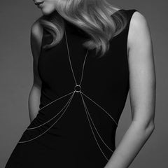 BIJOUX - MAGNIFIQUE METAL CHAINS FOR THE BODY 8 SILVER - 53Xshop