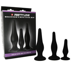 PRETTY LOVE - ANAL PLUGS SILICONE INITIATION KIT - 53Xshop