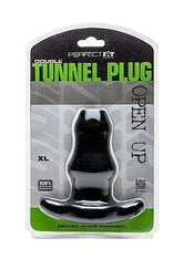 PERFECT FIT BRAND - DOUBLE TUNNEL PLUG XL LARGE BLACK - 53Xshop