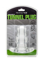 PERFECT FIT BRAND - DOUBLE TUNNEL PLUG XL LARGE CLEAR - 53Xshop
