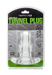 PERFECT FIT BRAND - DOUBLE TUNNEL PLUG MEDIUM CLEAR - 53Xshop