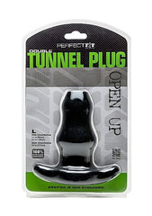 PERFECT FIT BRAND - DOUBLE TUNNEL PLUG LARGE BLACK - 53Xshop