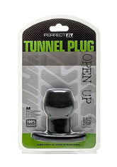 PERFECT FIT BRAND - ASS TUNNEL PLUG SILICONE BLACK M - 53Xshop