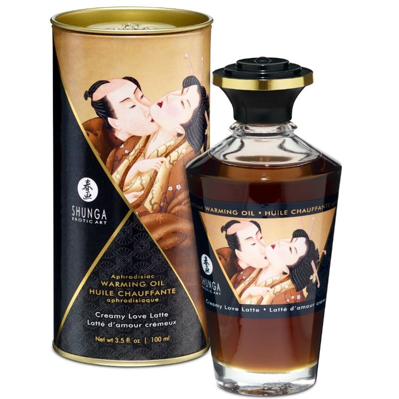 SHUNGA - COFFEE FLAVOR HEAT EFFECT MASSAGE OIL 100 ML - 53Xshop