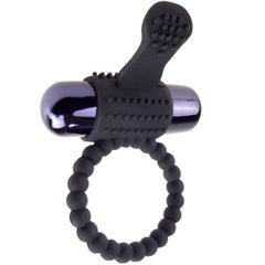 FANTASY C-RINGZ - BLACK SILICONE VIBRATING RING - 53Xshop