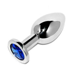 METAL HARD - ANAL PLUG DIAMOND BLUE SMALL 5.71CM - 53Xshop
