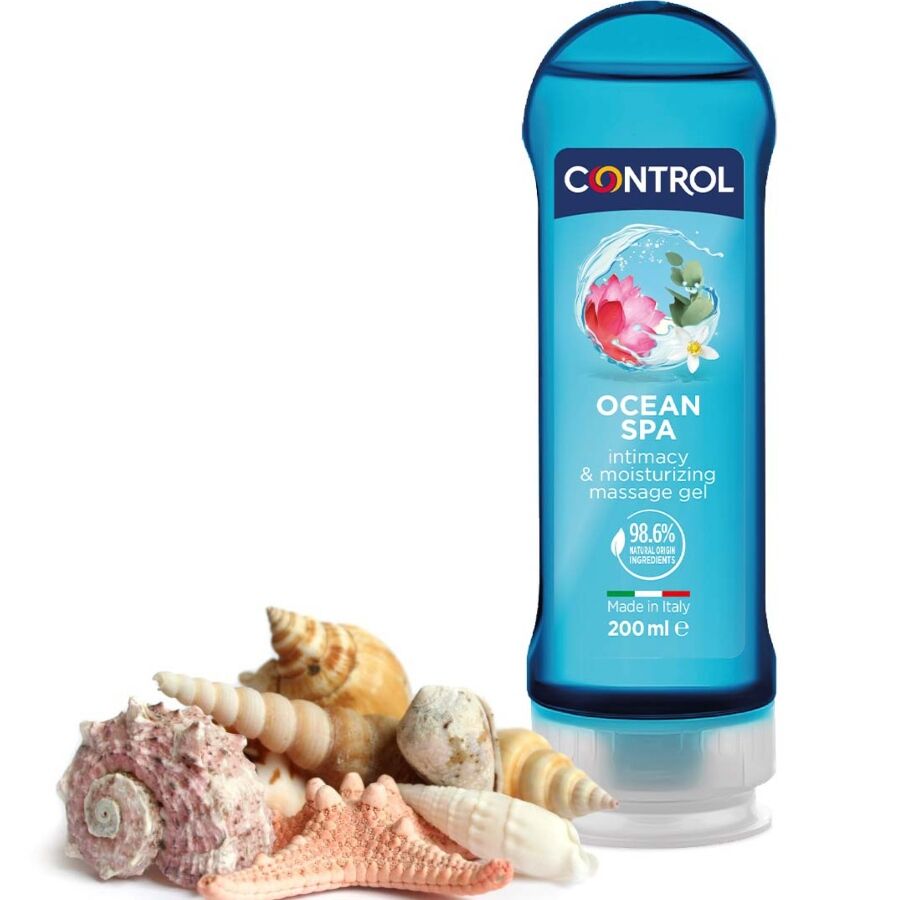 CONTROL - 2 EN 1 MASSAGE & PLEASURE MEDITERRANEAN SEA 200 ML - 53Xshop