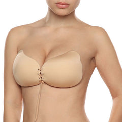BYE-BRA - LACE-IT ENHANCEMENT PUSH-UP BEIGE CUP D - 53Xshop