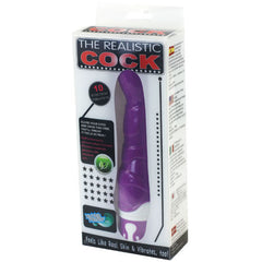 BAILE - REALISTIC COCK 10 RHYTHMS SENSATION VIOLET - 53Xshop