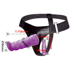 BAILE - LILAC FEMALE ANAL AND VAGINAL HARNESS GPOINT 17 CM - 53Xshop