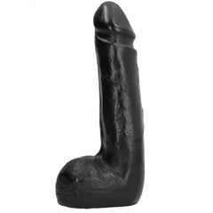 ALL BLACK - SOFT BLACK REALISTIC DILDO 20 CM - 53Xshop