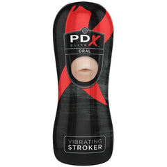 PDX ELITE - VIBRATING ORAL STROKER - 53Xshop