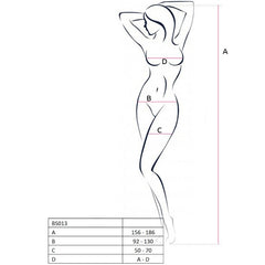 PASSION - WOMAN BS013 WHITE BODYSTOCKING ONE SIZE - 53Xshop