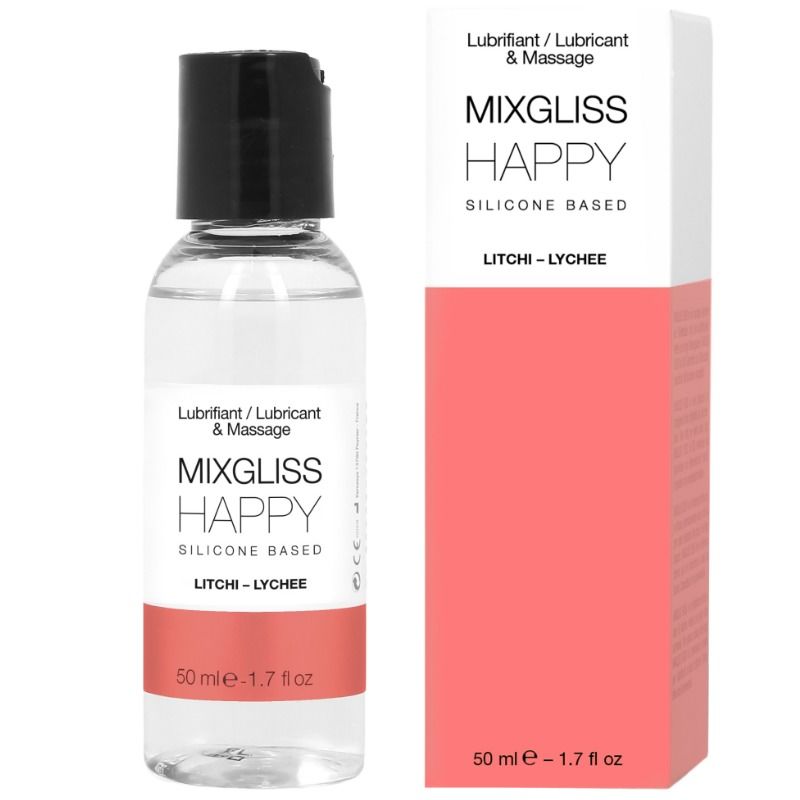 MIXGLISS - HAPPY LITCHI SILICONE LUBRICANT 50 ML - 53Xshop