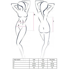 PASSION - WOMAN TRIXY TEDDY BLACK SIZE S/M - 53Xshop