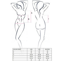 PASSION - WOMAN HELLEN CORSET BLACK SIZE S/M - 53Xshop