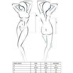 PASSION - WOMAN DARYL TEDDY BLACK SIZE S/M - 53Xshop