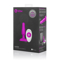 B-VIBE - NOVICE REMOTE CONTROL ANAL PLUG FUCHSIA - 53Xshop